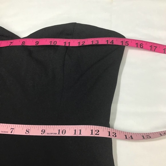 LULU'S SZ S Dramatic Fanatic Black Strapless Tulle Trumpet Maxi Dress NEW B42 - Picture 5 of 6